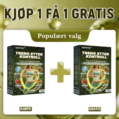 IOWOL ® APPETITTKONTROLLPLASTER! INGEN PILLER & INGEN SULT & INGEN KAMP & 100% RESULTATER.